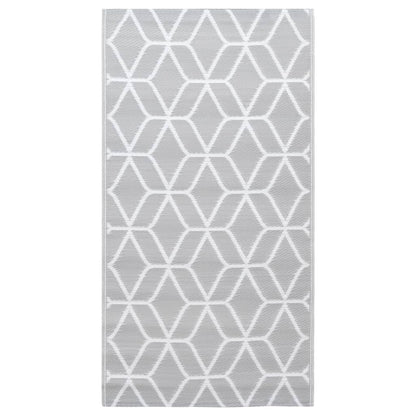 vidaXL Outdoor Carpet ARAKIL Grey 190x290 cm PP