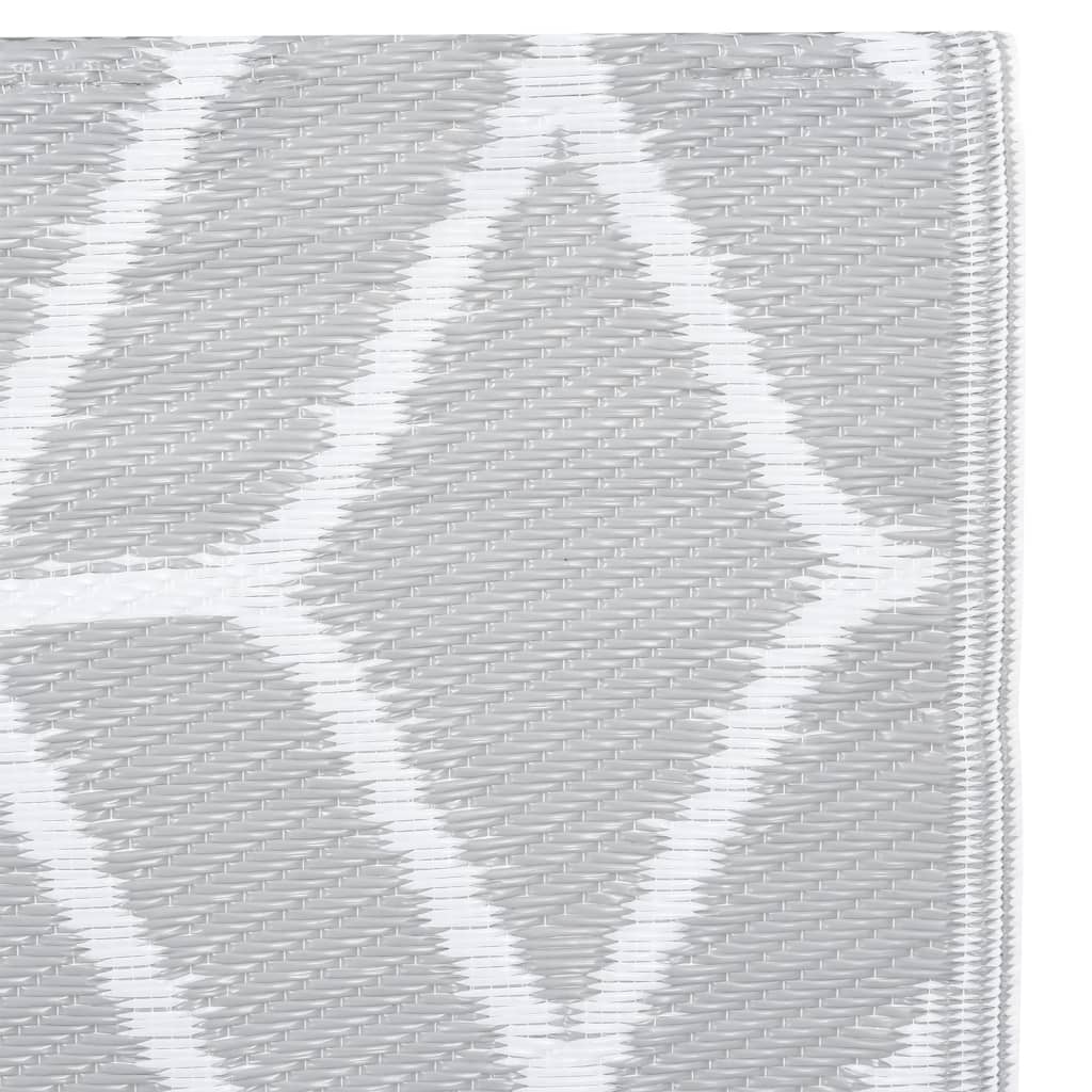 vidaXL Outdoor Carpet ARAKIL Grey 190x290 cm PP