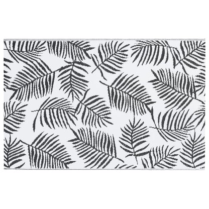 vidaXL Outdoor Carpet ARAKIL White and Black 160x230 cm PP