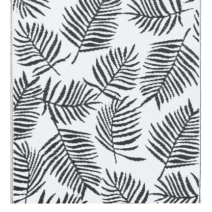 vidaXL Outdoor Carpet ARAKIL White and Black 190x290 cm PP