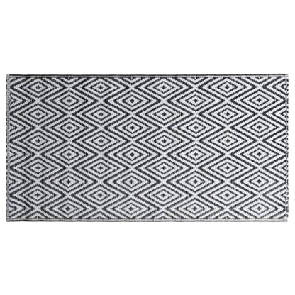 vidaXL Outdoor Carpet ARAKIL White and Black 160x230 cm PP