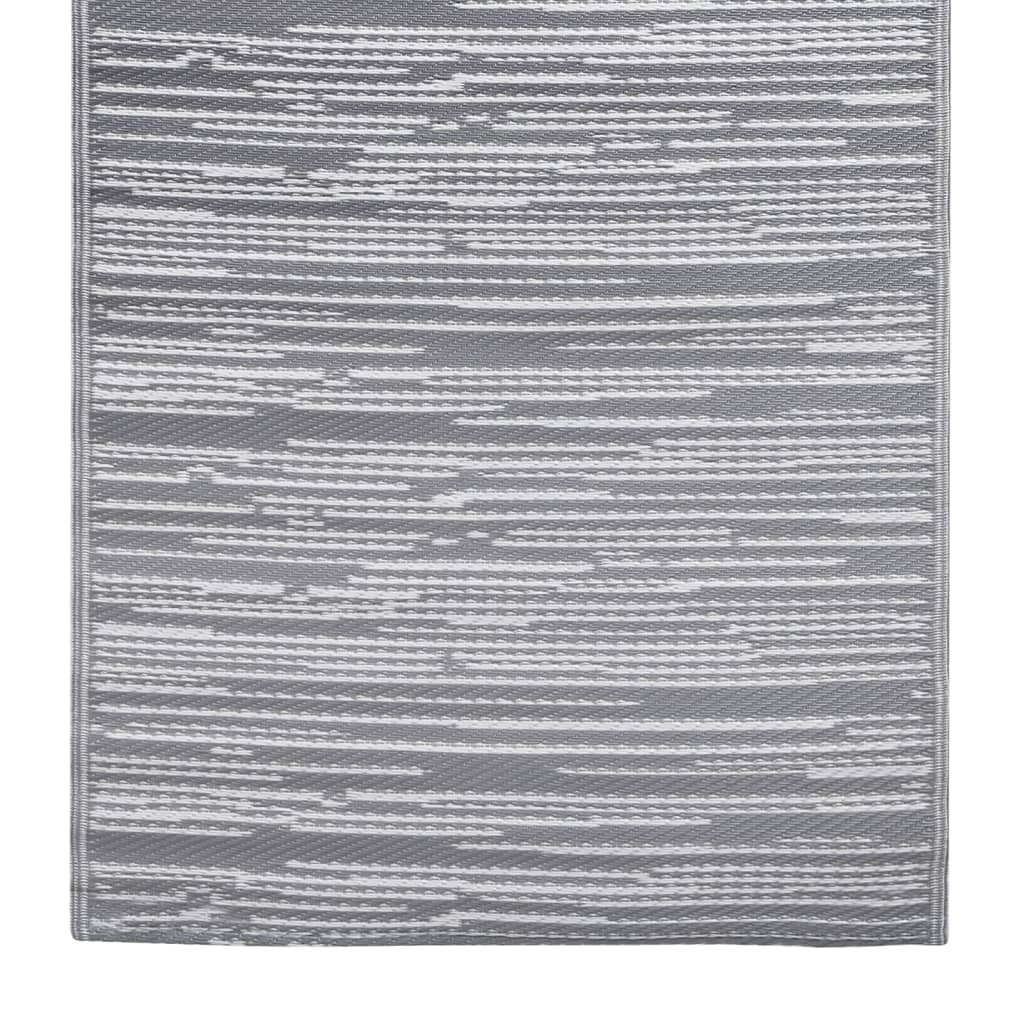 vidaXL Outdoor Carpet ARAKIL Grey 120x180 cm PP