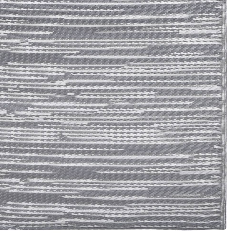 vidaXL Outdoor Carpet ARAKIL Grey 120x180 cm PP