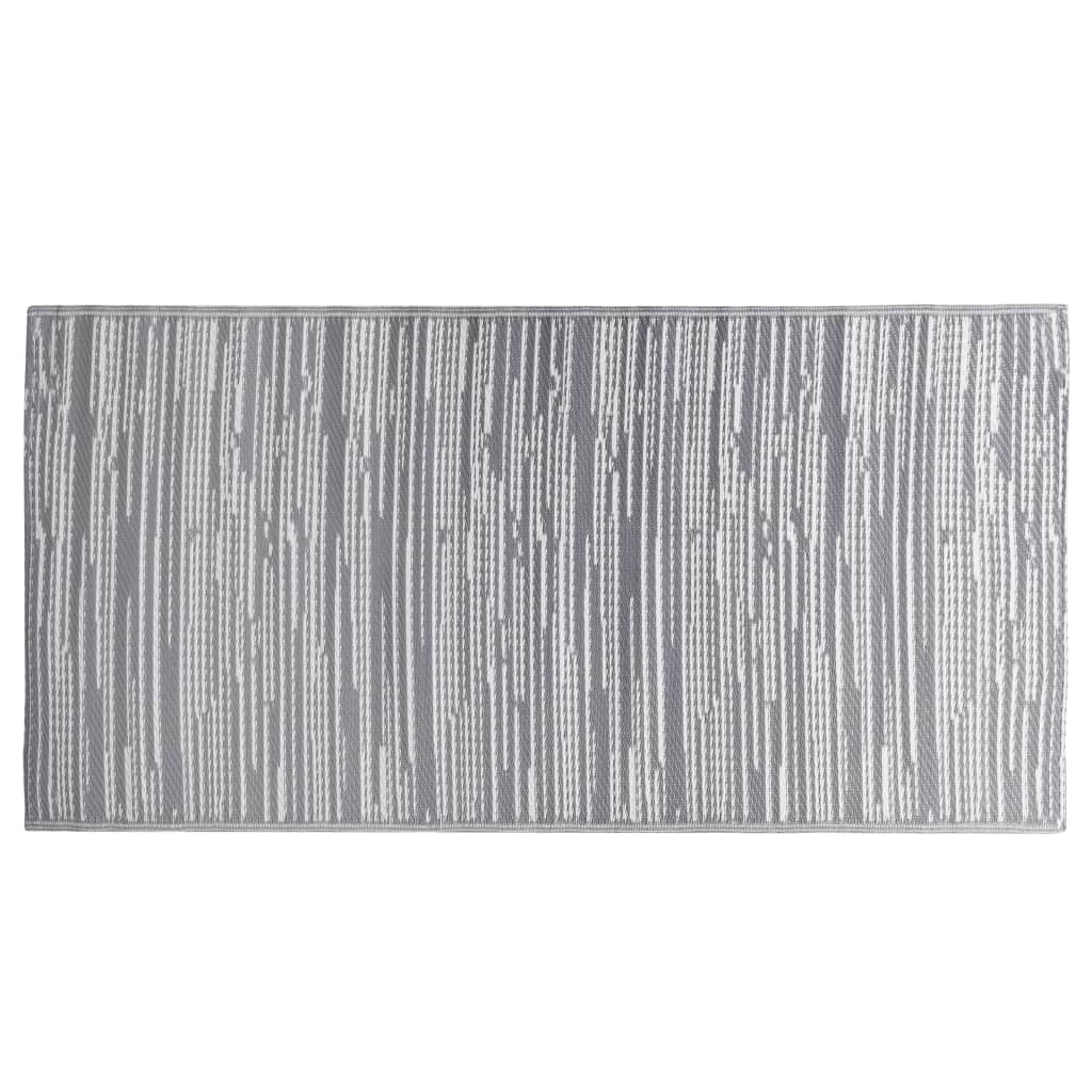 vidaXL Outdoor Carpet ARAKIL Grey 190x290 cm PP