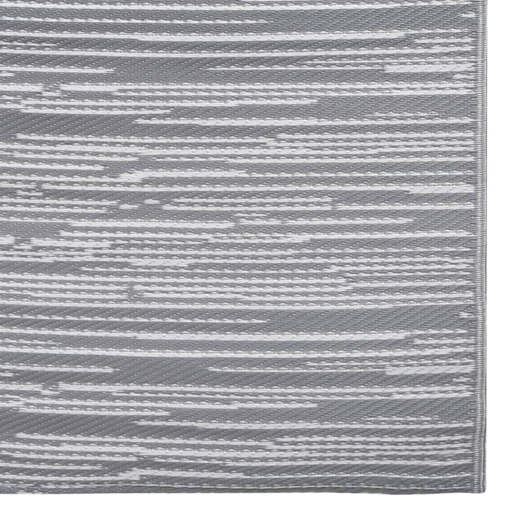 vidaXL Outdoor Carpet ARAKIL Grey 190x290 cm PP
