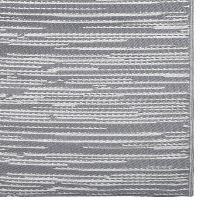 vidaXL Outdoor Carpet ARAKIL Grey 190x290 cm PP