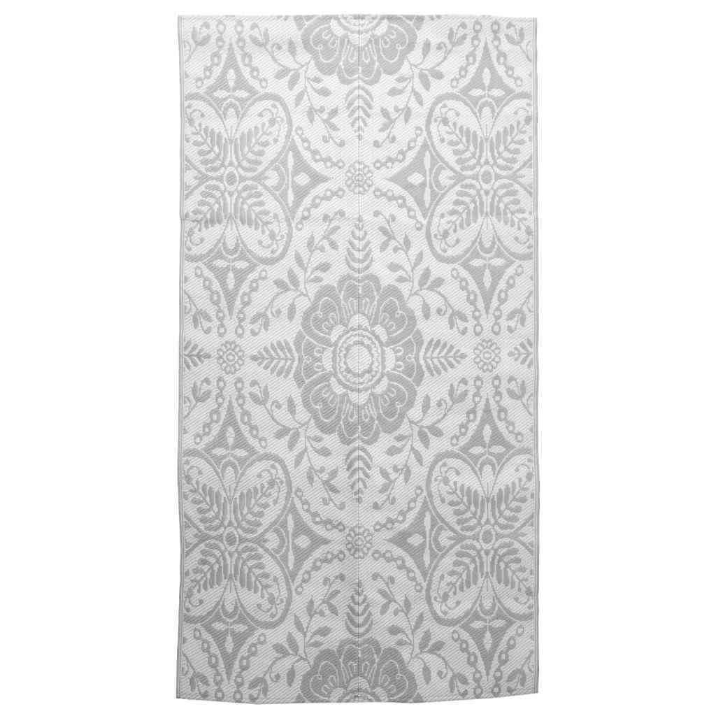 vidaXL Outdoor Carpet ARAKIL Light Grey 160x230 cm PP