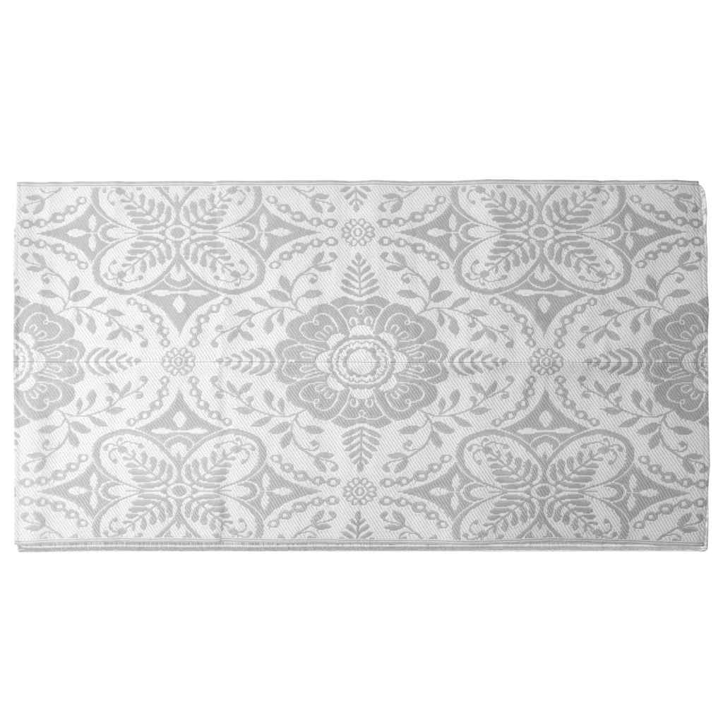 vidaXL Outdoor Carpet ARAKIL Light Grey 160x230 cm PP