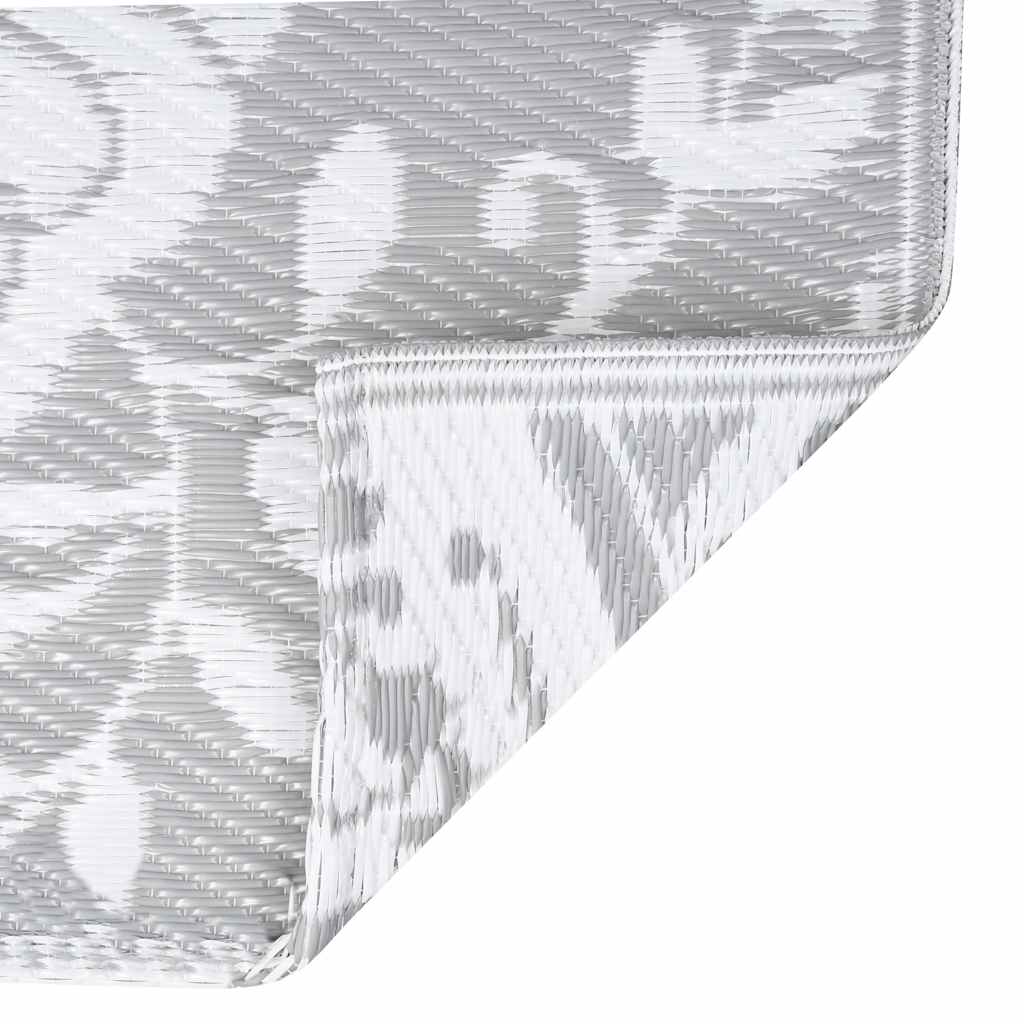 vidaXL Outdoor Carpet ARAKIL Light Grey 160x230 cm PP