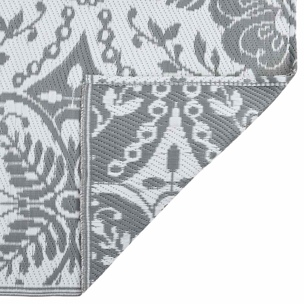 vidaXL Outdoor Carpet ARAKIL Light Grey 190x290 cm PP