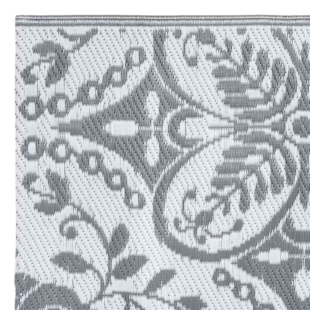 vidaXL Outdoor Carpet ARAKIL Light Grey 190x290 cm PP