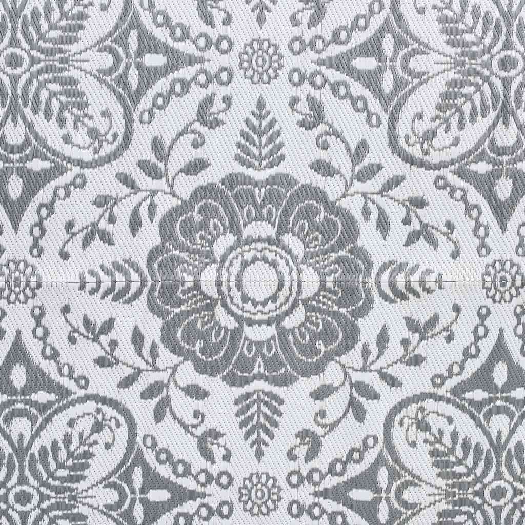 vidaXL Outdoor Carpet ARAKIL Light Grey 190x290 cm PP