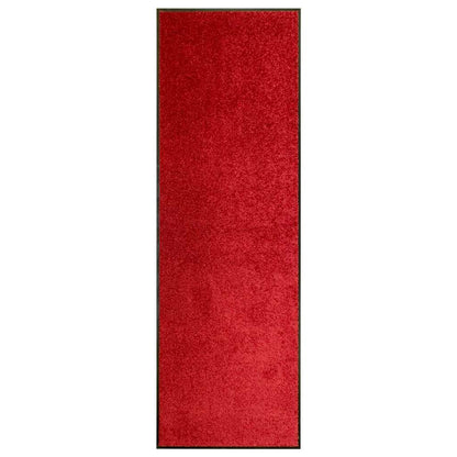 323423 vidaXL Doormat Washable Red 60x180 cm