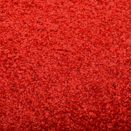 vidaXL Doormat Washable Red 60x180 cm