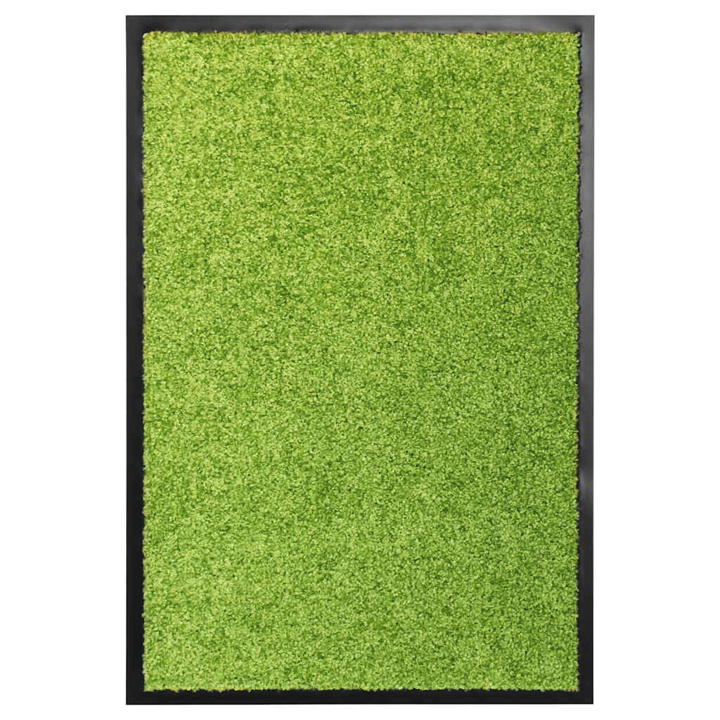vidaXL Doormat Washable Green 40x60 cm