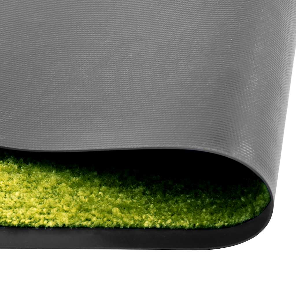 vidaXL Doormat Washable Green 40x60 cm