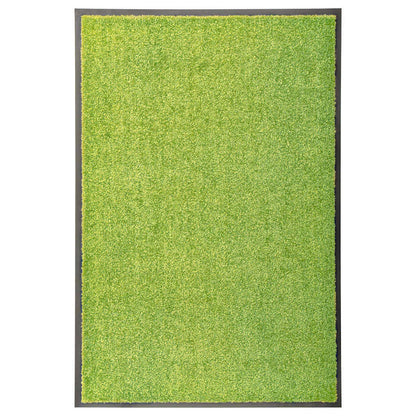 323428 vidaXL Doormat Washable Green 60x90 cm