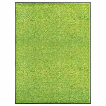 323430 vidaXL Doormat Washable Green 90x120 cm