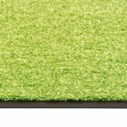 323430 vidaXL Doormat Washable Green 90x120 cm