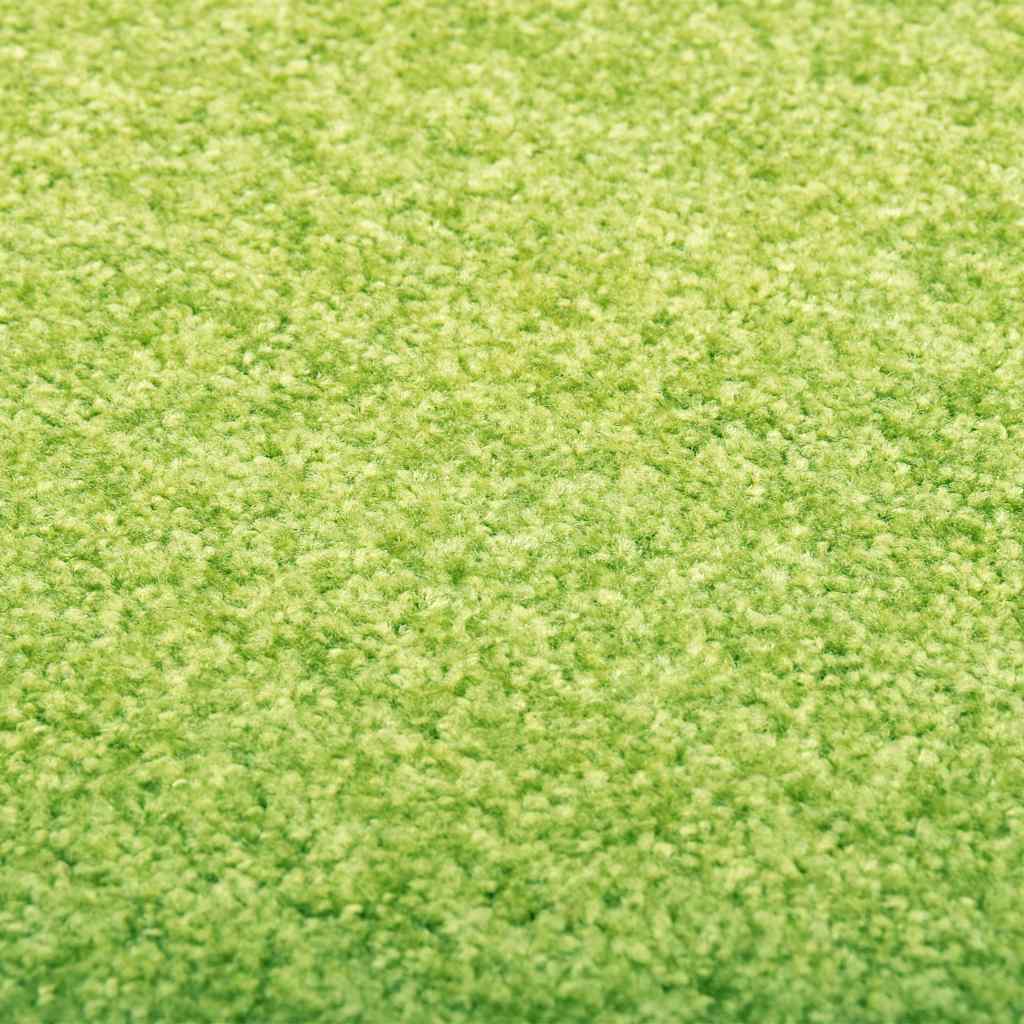 323430 vidaXL Doormat Washable Green 90x120 cm