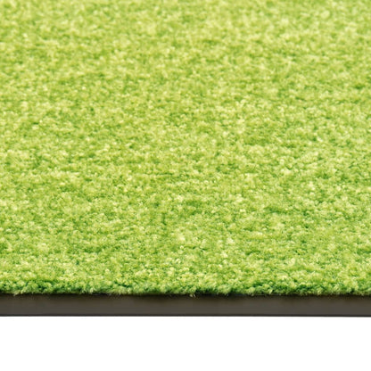 vidaXL Doormat Washable Green 90x150 cm