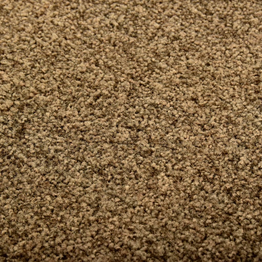 vidaXL Doormat Washable Brown 60x90 cm