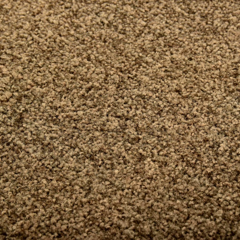 vidaXL Doormat Washable Brown 120x180 cm