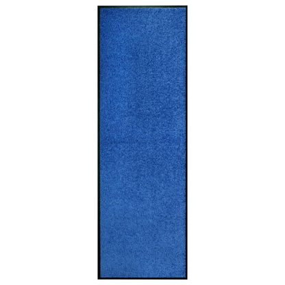 vidaXL Doormat Washable Blue 60x180 cm