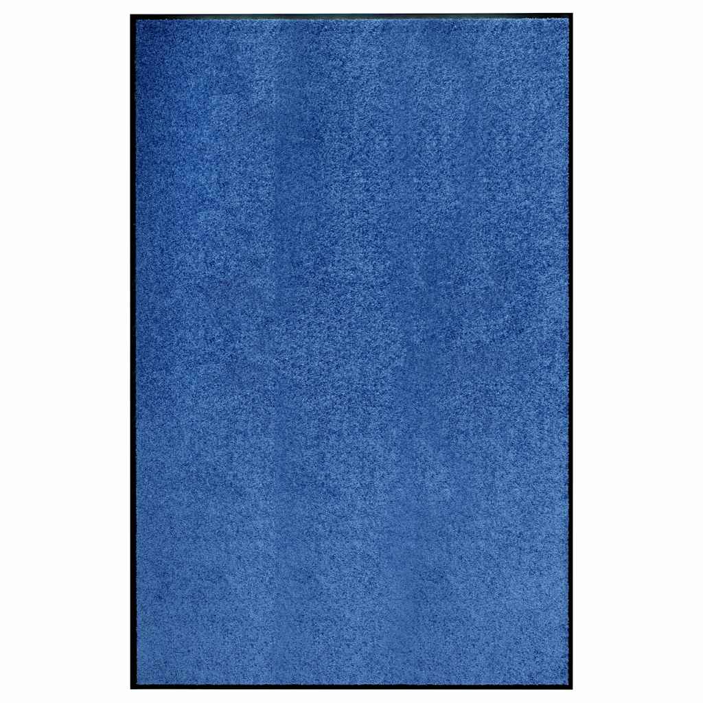 323444 vidaXL Doormat Washable Blue 120x180 cm