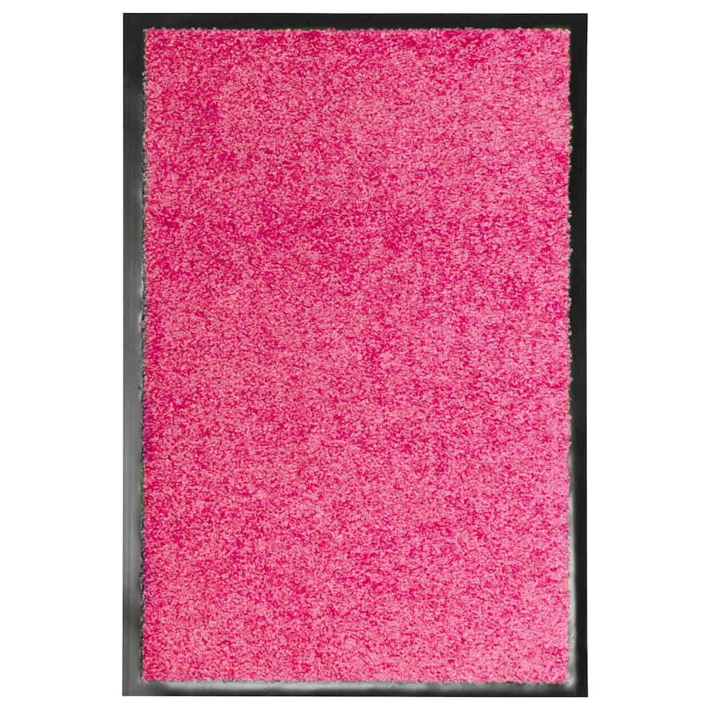 323445 vidaXL Doormat Washable Pink 40x60 cm