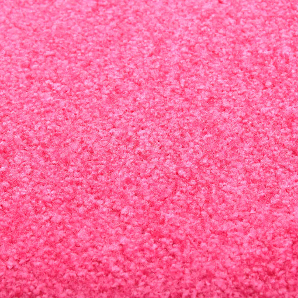 323445 vidaXL Doormat Washable Pink 40x60 cm
