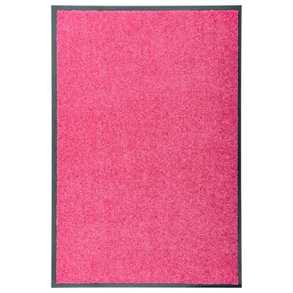 vidaXL Doormat Washable Pink 60x90 cm