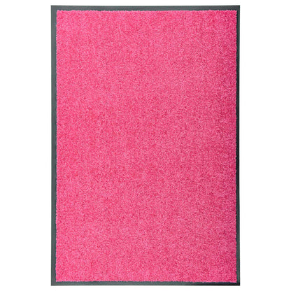 323446 vidaXL Doormat Washable Pink 60x90 cm