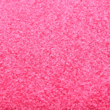 vidaXL Doormat Washable Pink 60x90 cm