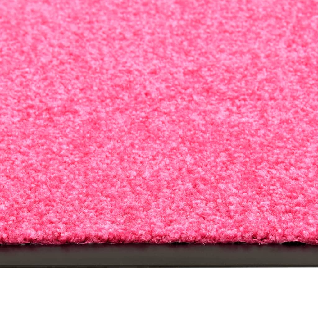 vidaXL Doormat Washable Pink 60x180 cm