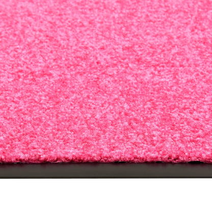 vidaXL Doormat Washable Pink 60x180 cm