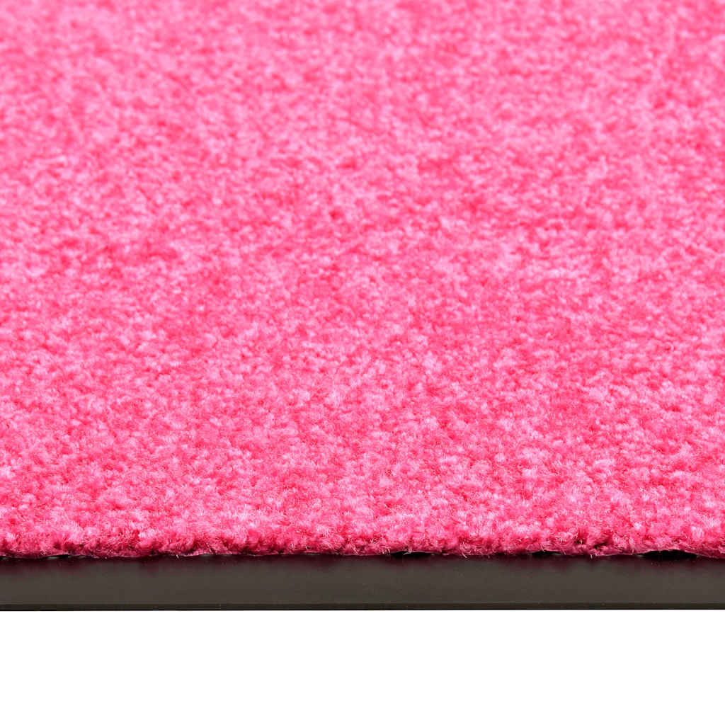 323447 vidaXL Doormat Washable Pink 60x180 cm