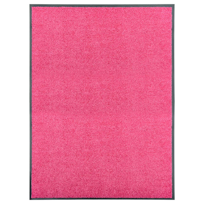 vidaXL Doormat Washable Pink 90x120 cm
