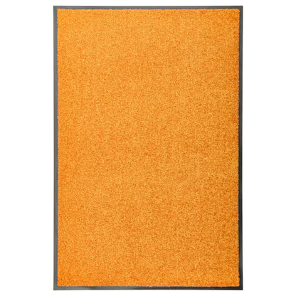 vidaXL Doormat Washable Orange 60x90 cm