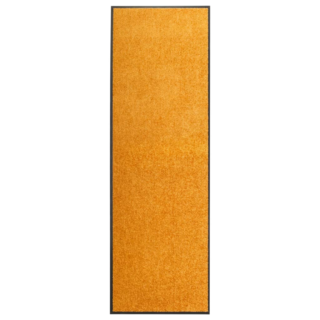 vidaXL Doormat Washable Orange 60x180 cm