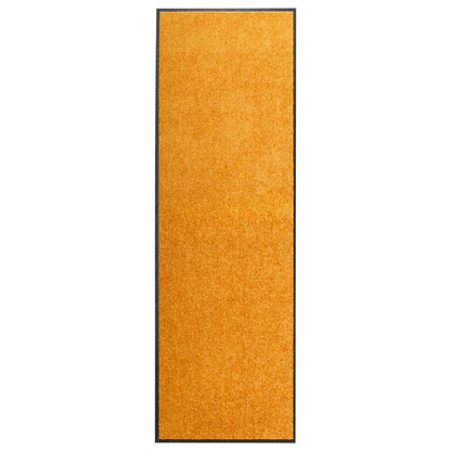 vidaXL Doormat Washable Orange 60x180 cm