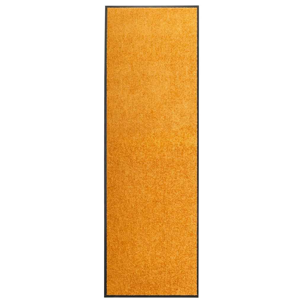323453 vidaXL Doormat Washable Orange 60x180 cm