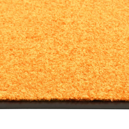 vidaXL Doormat Washable Orange 60x180 cm