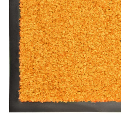 vidaXL Doormat Washable Orange 60x180 cm