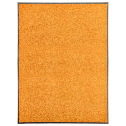 323454 vidaXL Doormat Washable Orange 90x120 cm