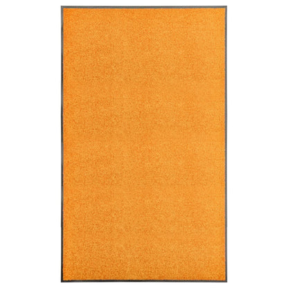 vidaXL Doormat Washable Orange 90x150 cm