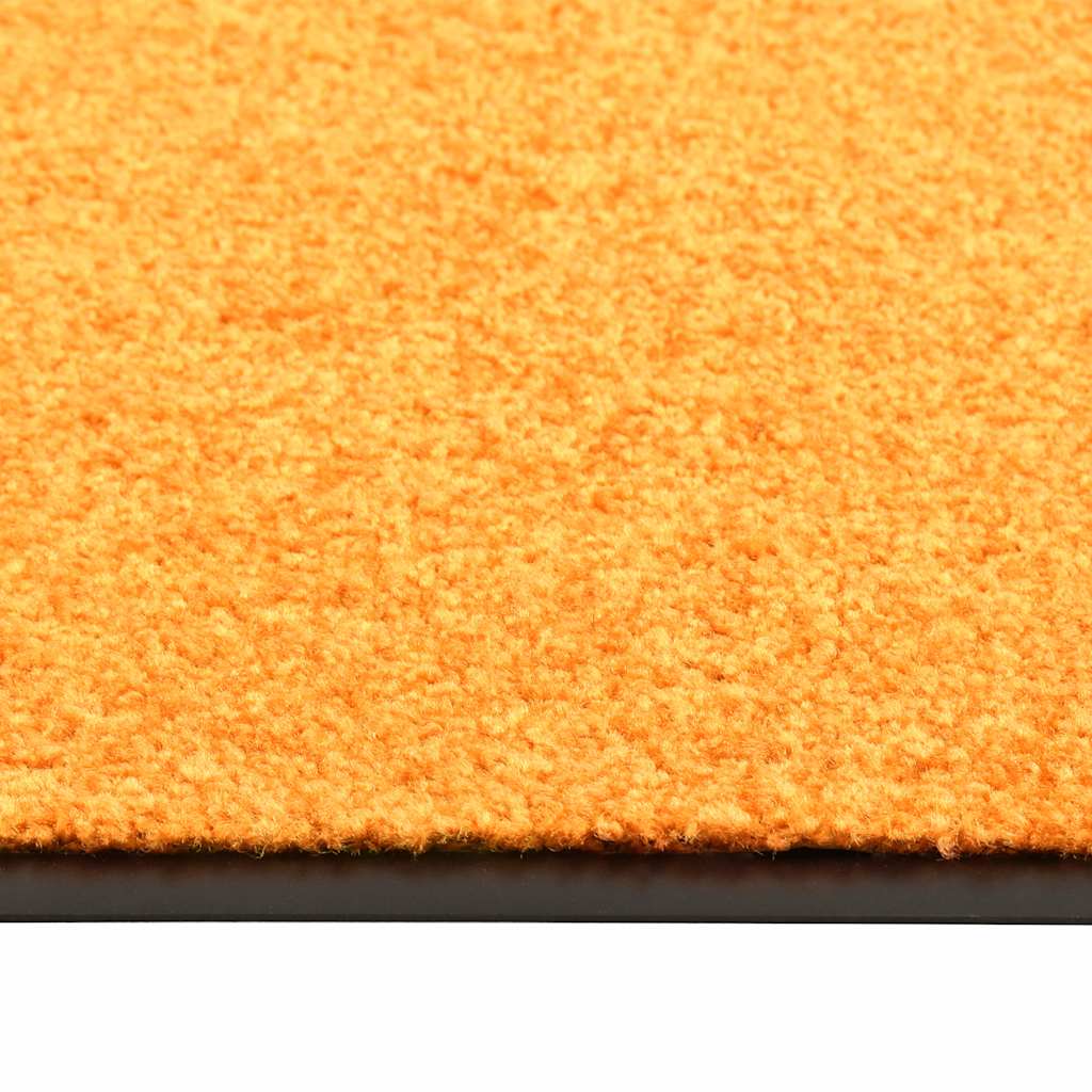 323456 vidaXL Doormat Washable Orange 120x180 cm