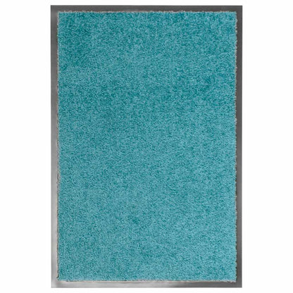 323457 vidaXL Doormat Washable Cyan 40x60 cm