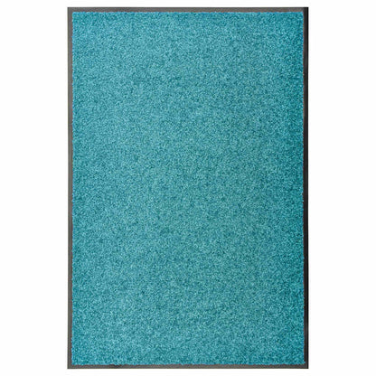 323458 vidaXL Doormat Washable Cyan 60x90 cm