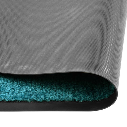 vidaXL Doormat Washable Cyan 60x180 cm